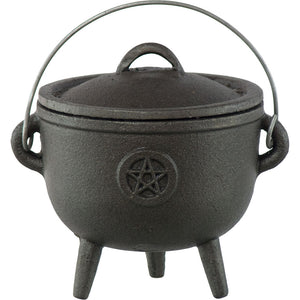 Small Cast Iron Cauldron [Pentacle]