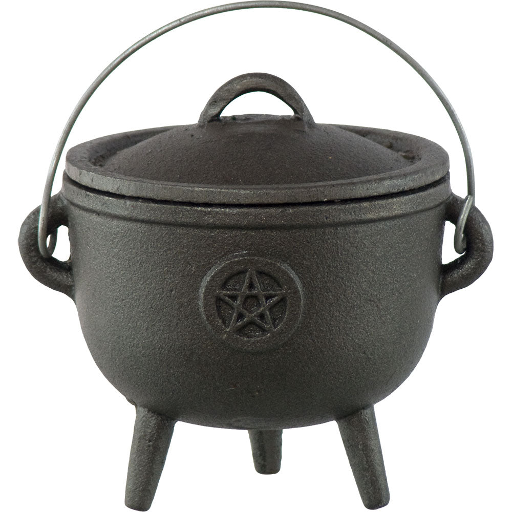 Small Cast Iron Cauldron [Pentacle]