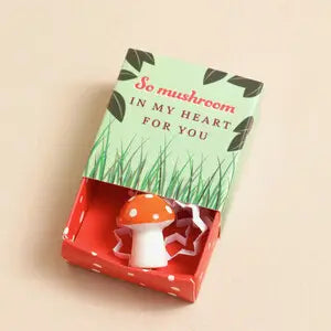Tiny Matchbox Ceramic (Mushroom)