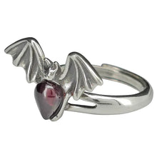 Load image into Gallery viewer, Cherry Amber Bat Adjustable Ring
