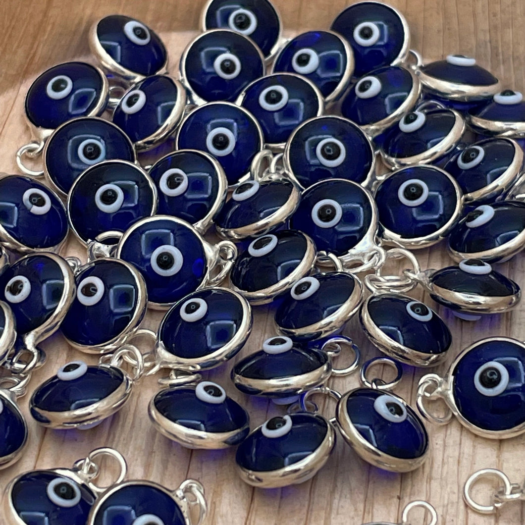 Evil Eye Glass Charm