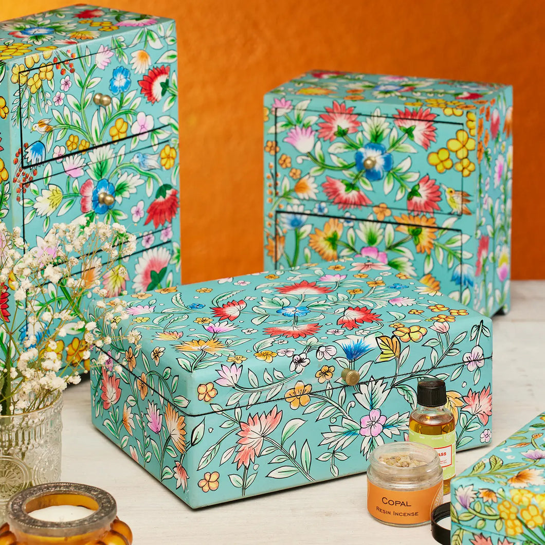 Saanvi Handpainted Floral Box