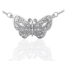 Load image into Gallery viewer, Celtic Knot Butterfly Necklace

