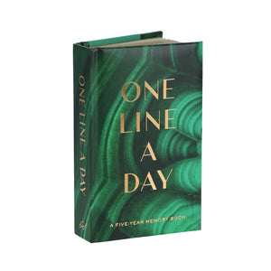 Malachite Green One Line A Day: A Five-Year Memory Book