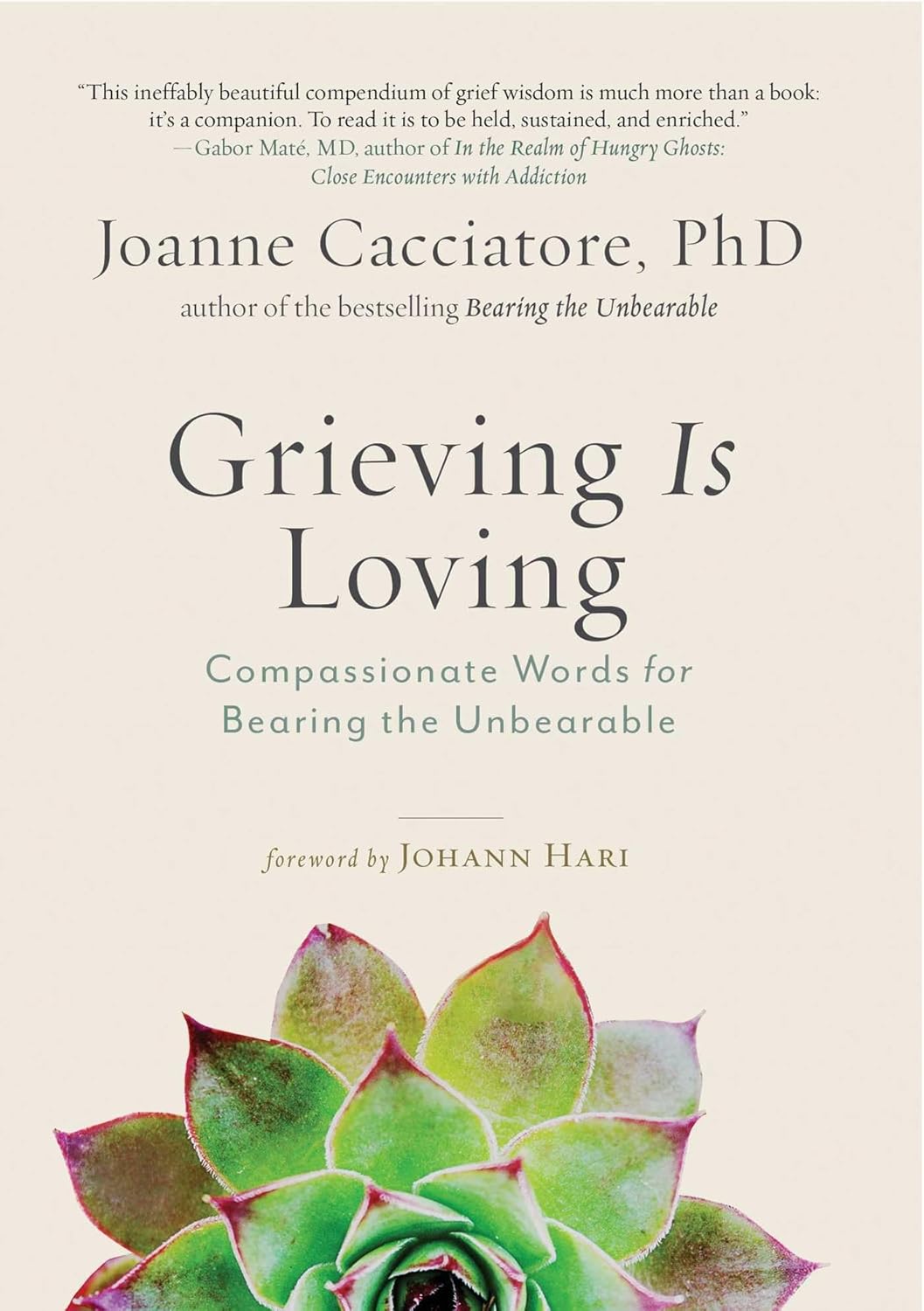 Grieving Is Loving: Compassionate Words For Bearing The Unbearable [Joanne Cacciatore]