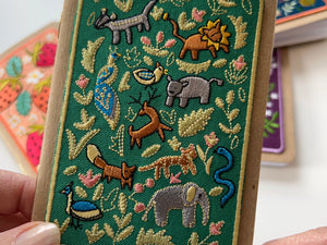 Small Wildlife Embroidered Pocket Notebook