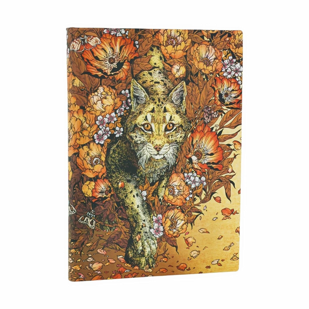 Lynx Rising Midi Unlined Softcover Journal