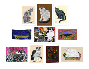 Cat Box: 100 Postcards by 10 Artists