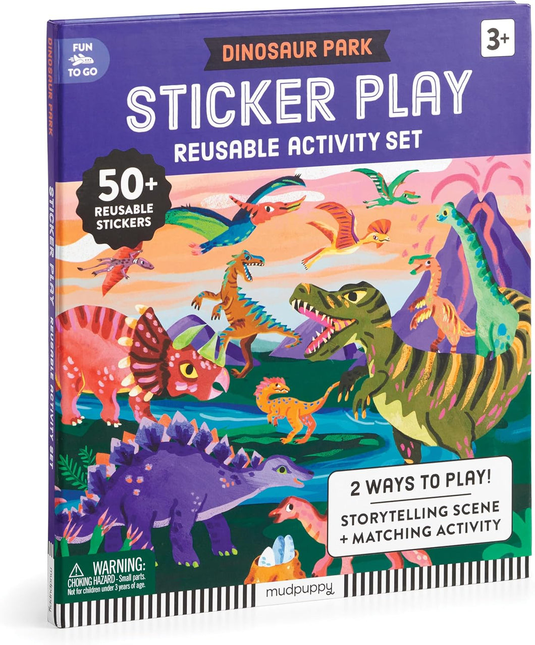 Dinosaur Park Sticker Play Reusable Activity Set [Mudpuppy]