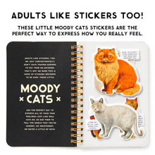 Load image into Gallery viewer, Moody Cats Sticker Book [Brass Brass Monkey &amp; Galison]
