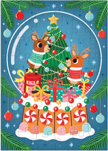 Load image into Gallery viewer, Reindeer Snowglobe 48 Piece Puzzle Ornament
