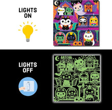 Load image into Gallery viewer, Glow In The Dark Haunted House Cats 300 Piece Puzzle [Mudpuppy]
