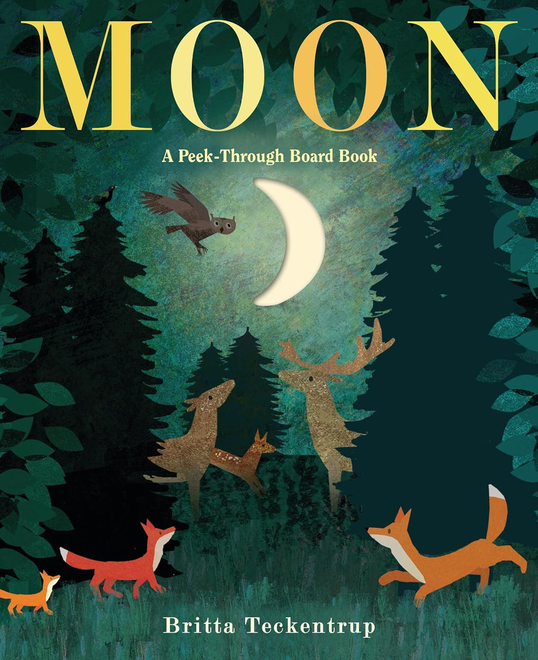 Moon: A Peek-Through Board Book [Britta Teckentrup]