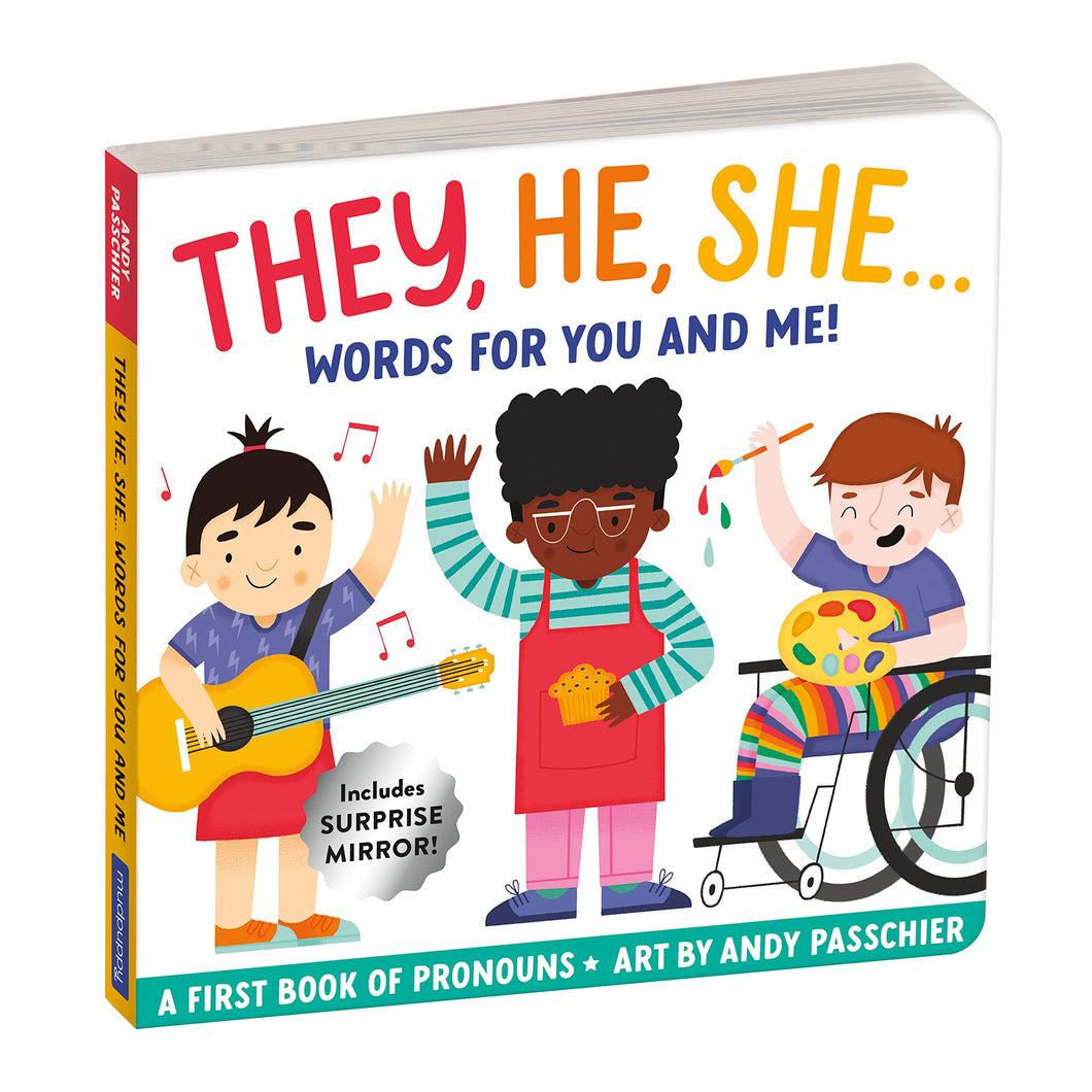 They, He, She: Words For You And Me Board Book [Mudpuppy & Andy Passchier]