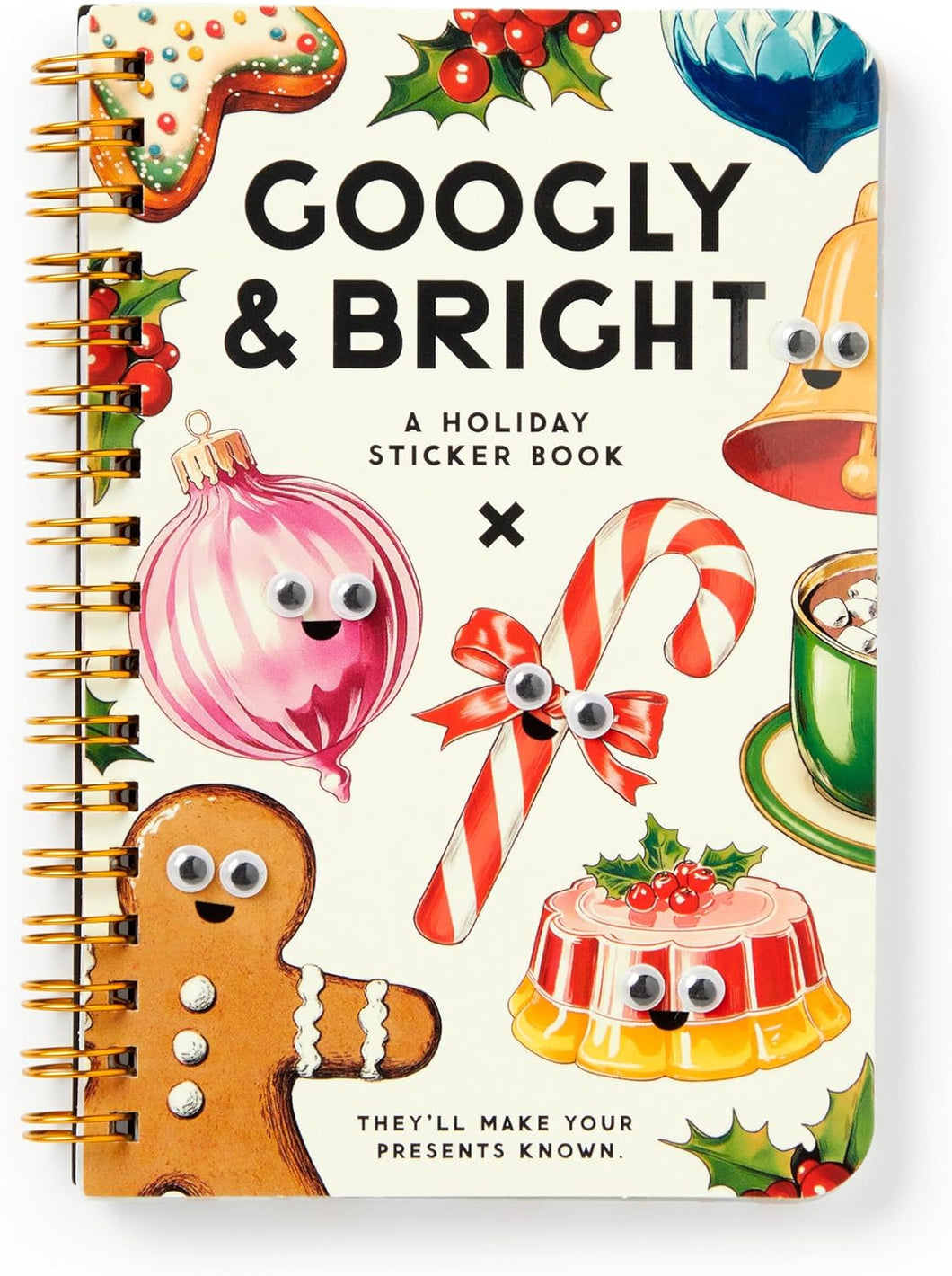 Googly & Bright Googly Sticker Book [Brass Brass Monkey & Galison]