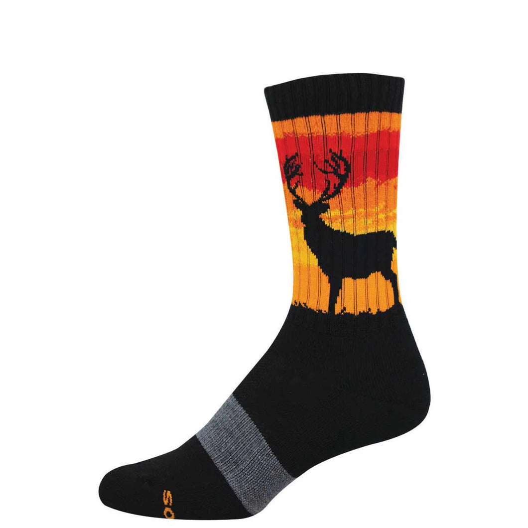 Men's Merino Wool Blend Stag Wild Socks