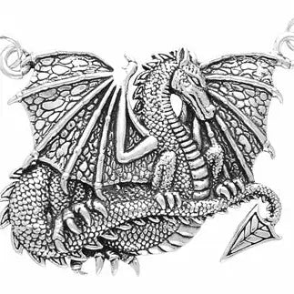 Silver Dragon Necklace