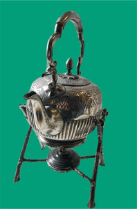 Antique Spirit Kettle with Tilting Stand
