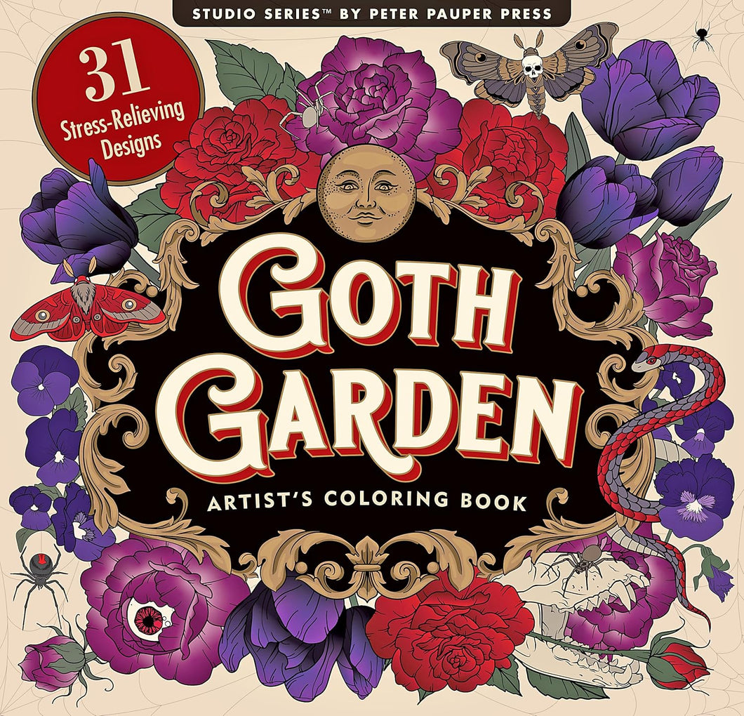 Goth Garden Artist's Coloring Book [Peter Pauper Press]