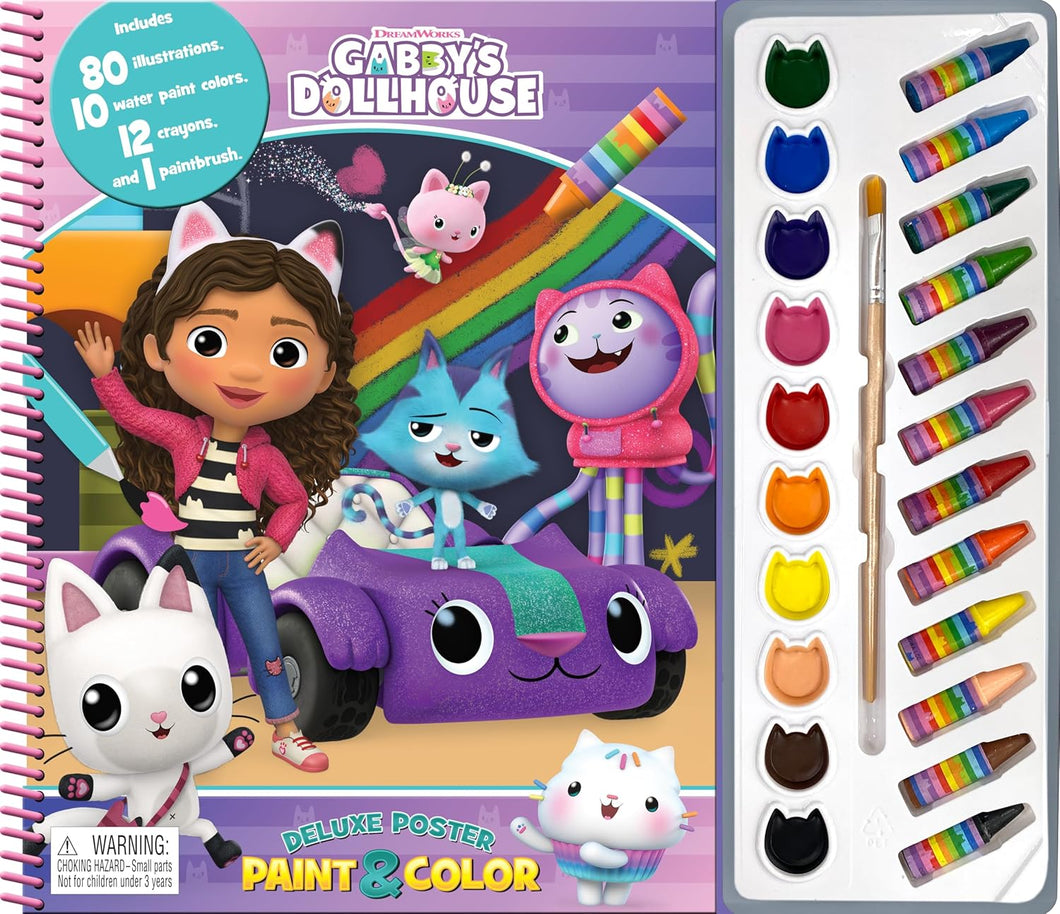 Gabby's Dollhouse Deluxe Poster Paint & Color