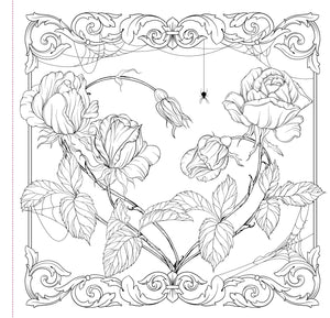 Goth Garden Artist's Coloring Book [Peter Pauper Press]