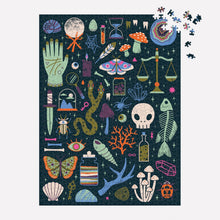 Load image into Gallery viewer, Occult &amp; Curious 1000 Piece Glow In The Dark Puzzle [Galison]
