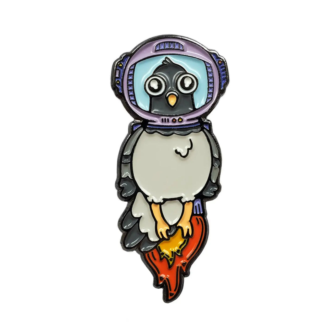 Astronaut Pigeon Enamel Pin