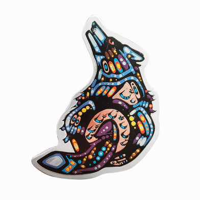 Indigenous Art Magnet  - Wolf