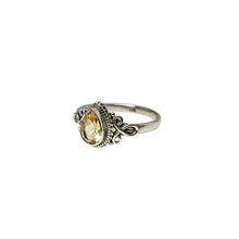 Load image into Gallery viewer, Faceted Citrine Teardrop Ring
