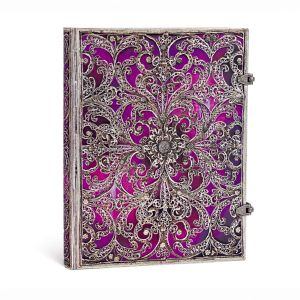 Aubergine Silver Filigree Journal