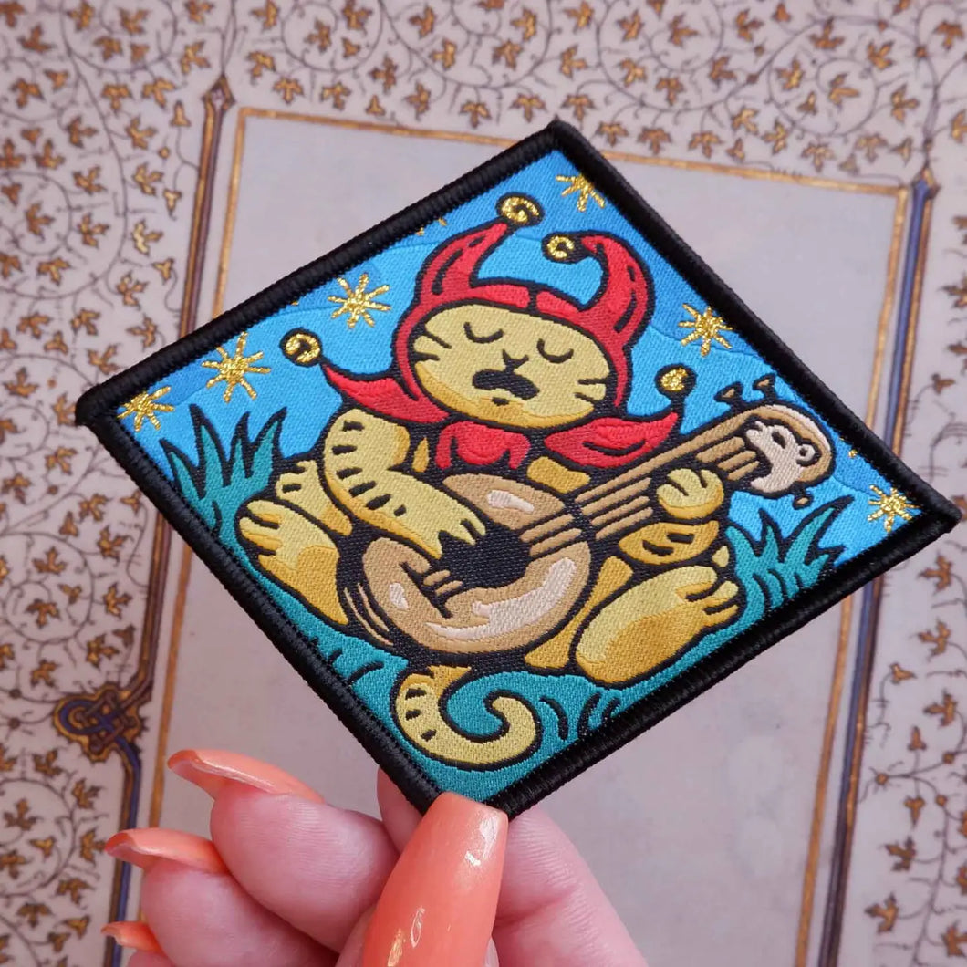 Sad Jester Cat Patch