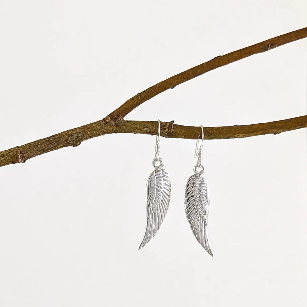 Silver Wings Earrings