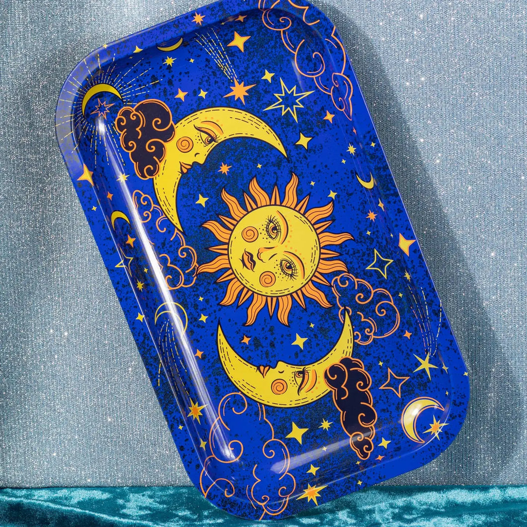 '90s Celestial Style Metal Tray
