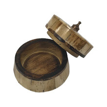 Load image into Gallery viewer, Antiqued Round Bone and Wooden Box
