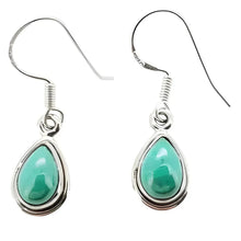 Load image into Gallery viewer, Teardrop Malachite Earrings
