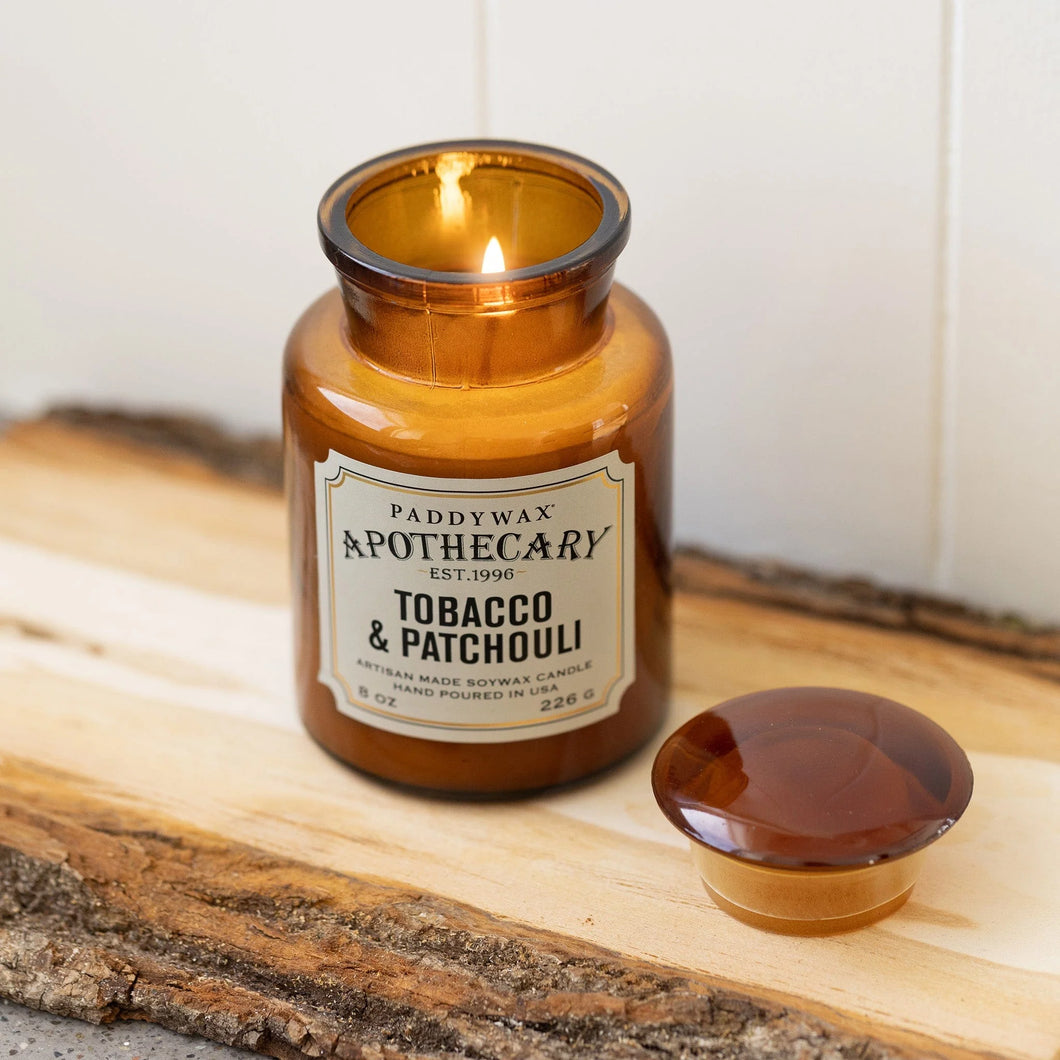 Tobacco & Patchouli Apothecary 8 oz Candle