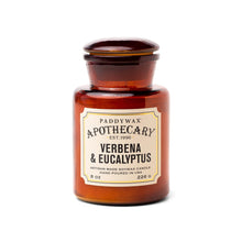 Load image into Gallery viewer, Verbena &amp; Eucalyptus Apothecary 8 oz Candle
