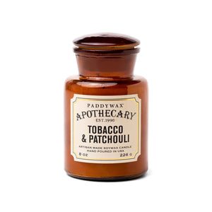 Tobacco & Patchouli Apothecary 8 oz Candle
