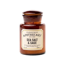 Load image into Gallery viewer, Sea Salt &amp; Sage Apothecary 8 oz Candle
