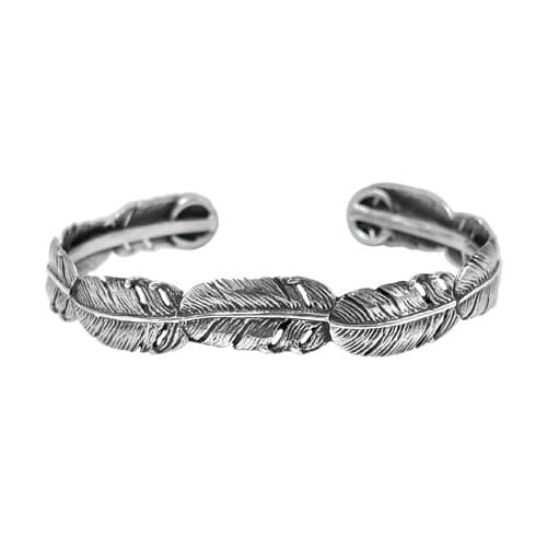 Silver Feathers Bracelet