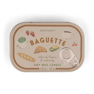 French Baguette Candle In Tin