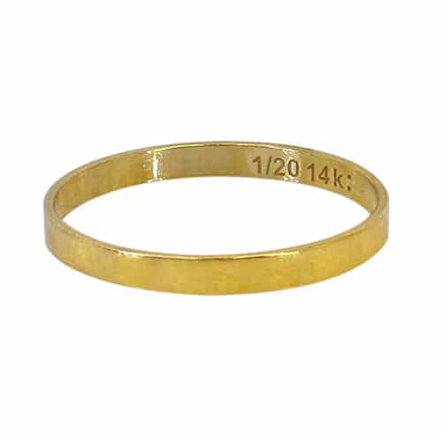14K Gold Filled Flat Stacking Ring [2.25mm]