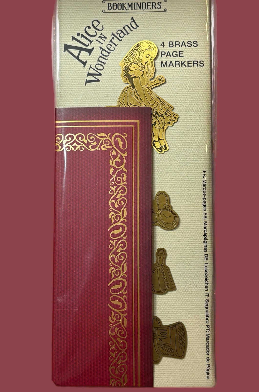 Bookminders Brass Page Marker (Alice In Wonderland)