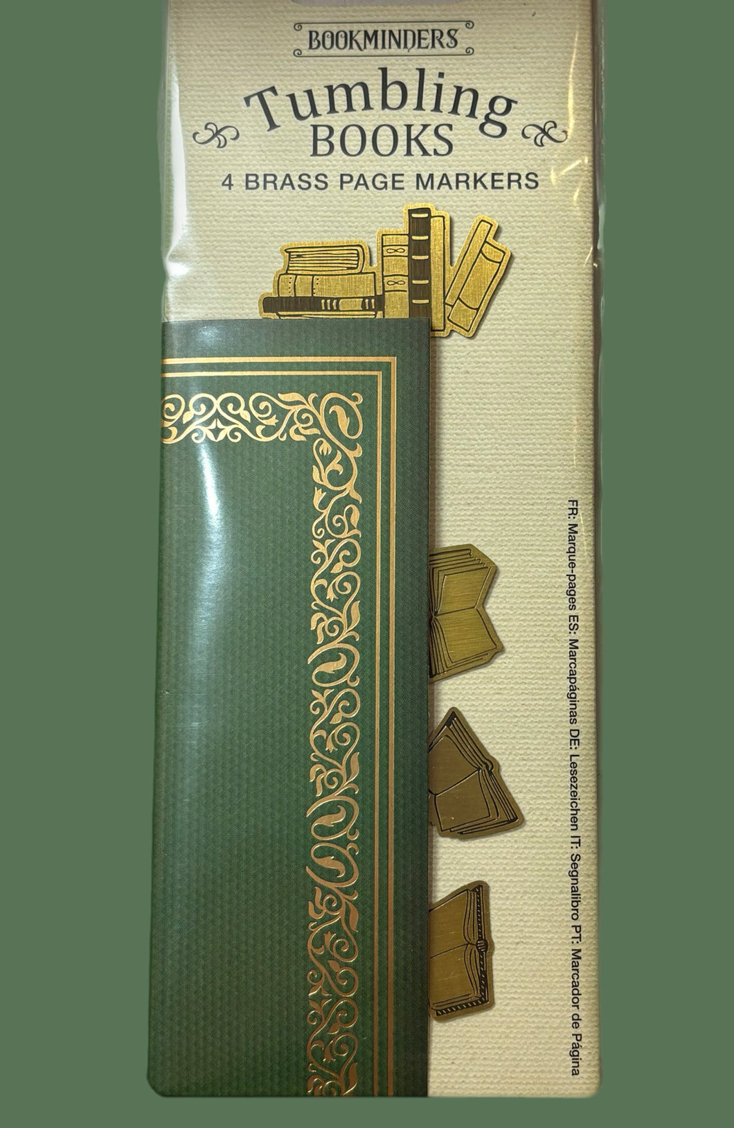 Bookminders Brass Page Marker (Tumbling Books)