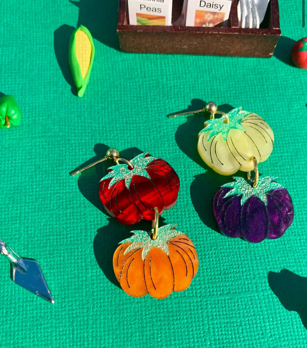 Heirloom Tomato Earrings