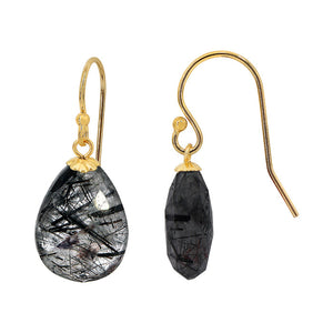 14K Gold Filled Rutilated Quartz Earrings