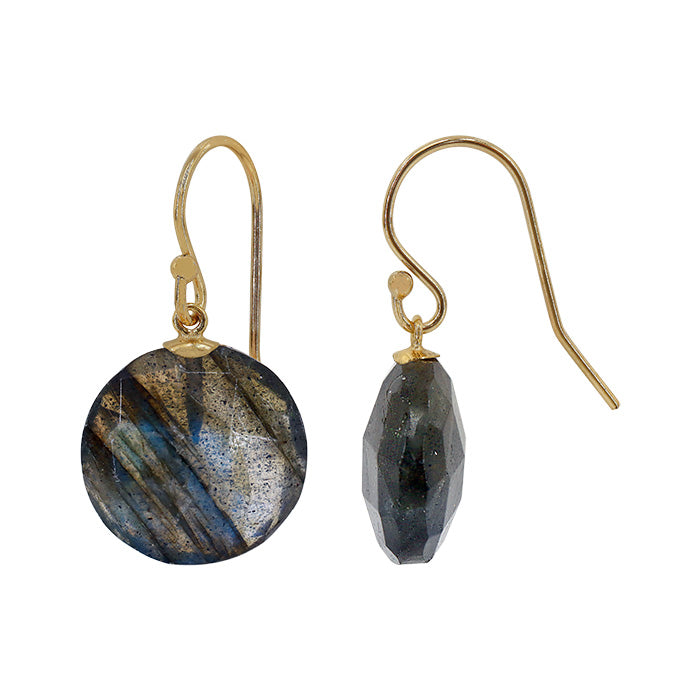 14K Gold Filled Labradorite Earrings