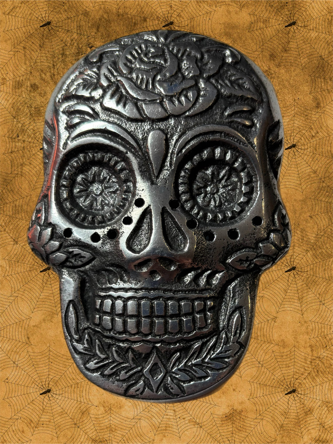 Metal Skull Incense Burner