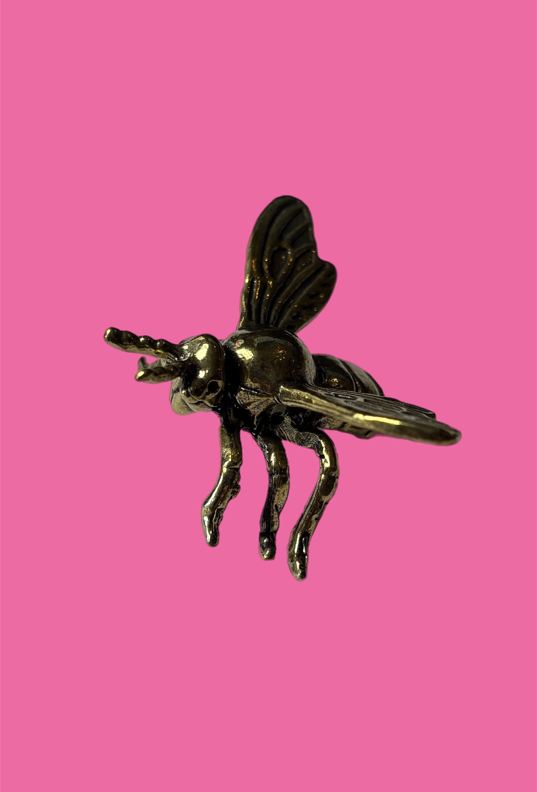 Small Brass Bee Familiar