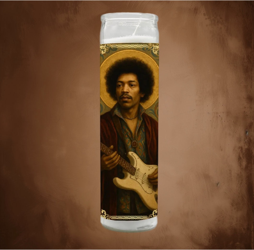 Jimi Hendrix Prayer Candle